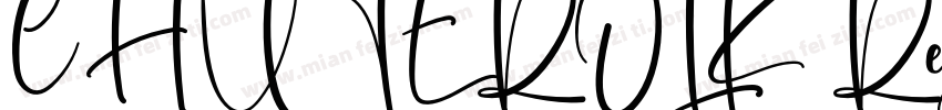 CHUTEROLK Regular字体转换